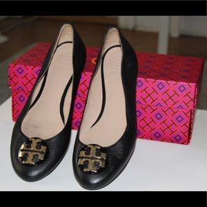 Tory Burch Black Claire Ballerina Flat - Size 8.5